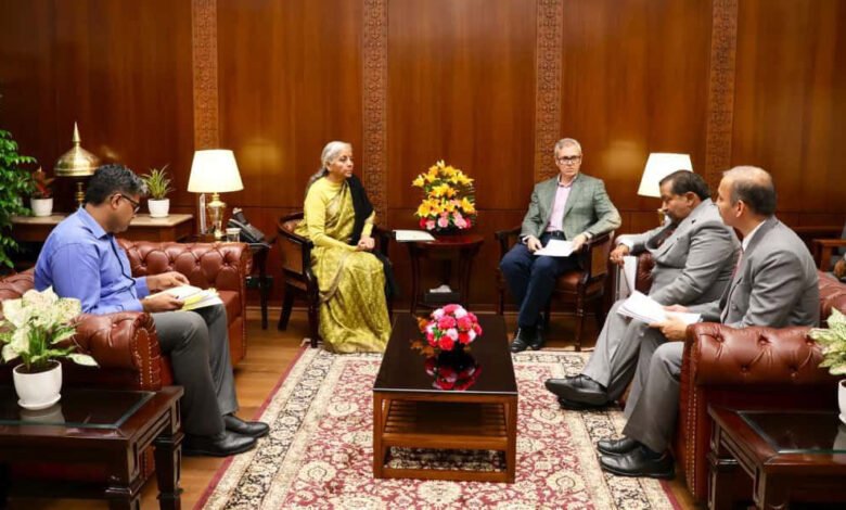 CM Omar Abdullah Meets Union Finance Minister