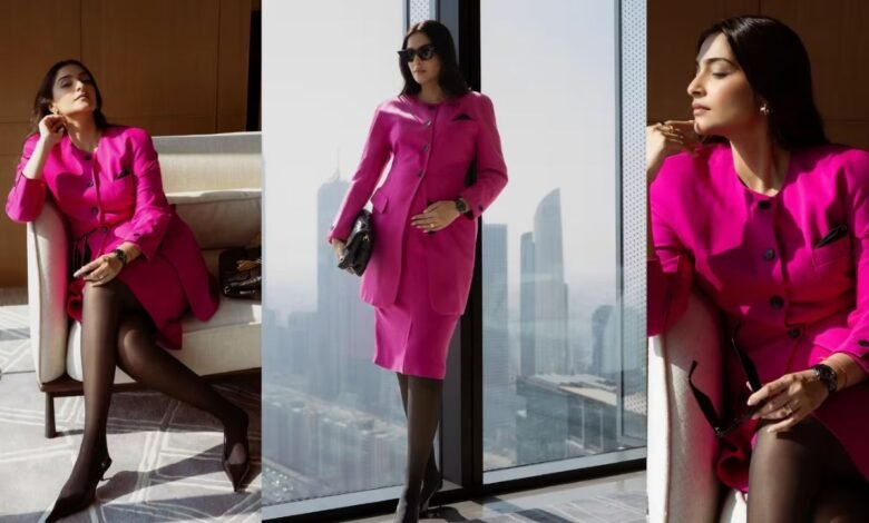 Sonam Kapoor का स्टाइलिश बेबी बंप लुक, प्रेग्नेंसी की खबर ने सोशल मीडिया पर मचाई धूम