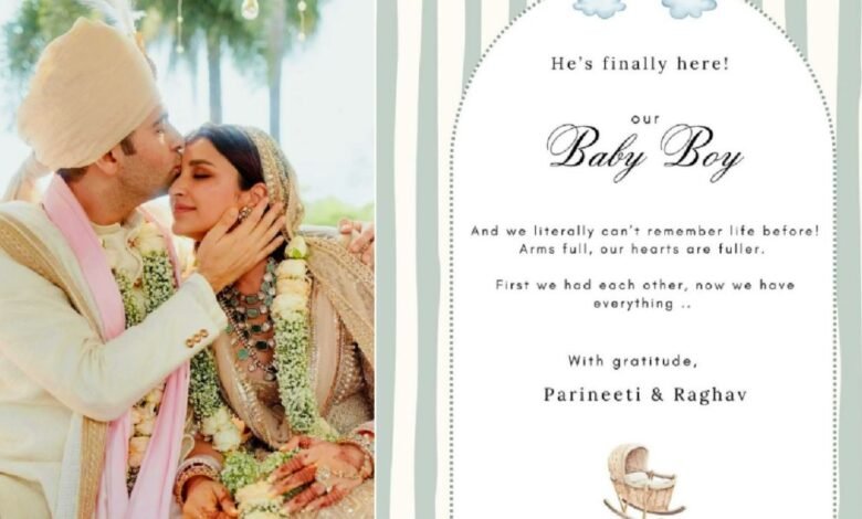 Parineeti-Raghav के नामों का मिला जुला असर, फैंस ने किया बेटे के नाम का डीकोड