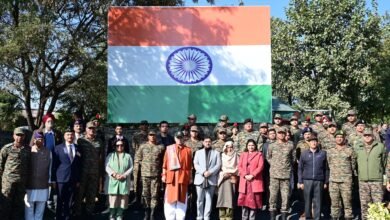 Vijay Diwas - Lieutenant Governor Sinha unveils 108-ft high mast National Flag at Kachrial