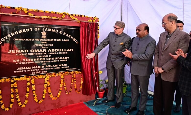 CM Omar Abdullah lays foundation stone of Dak Bungalow at Bagh-e-Bahu-6