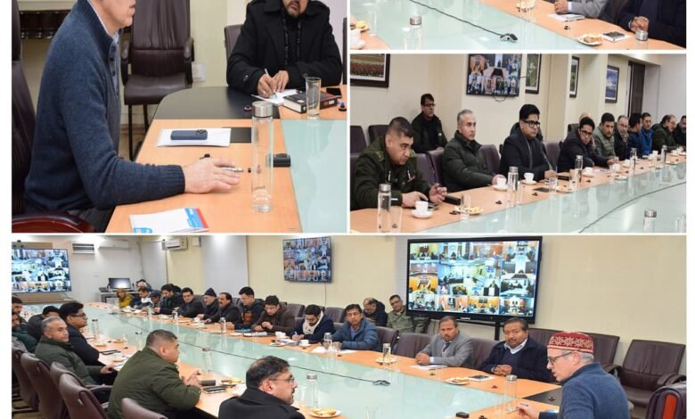 CM Omar Abdullah reviews situation after severe wind storms & snowfall across J&K