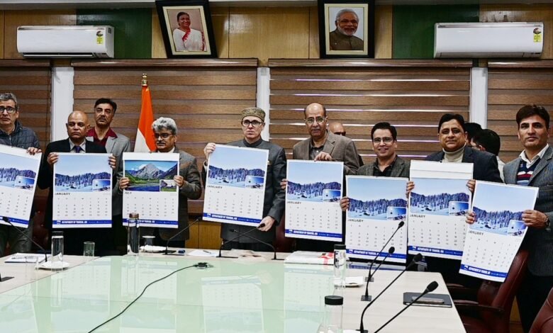 CM Omar Abdullah unveils 2026 Tourism, JKCCC Calendars_ launches Tourism Kashmir Website, Skiing courses