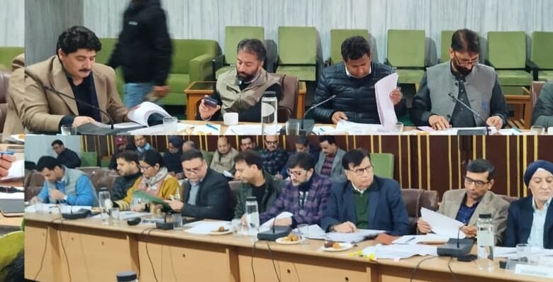 Sajad Lone chairs a meeting of Committee on Government Assurances, discusses assurances of PDD-2