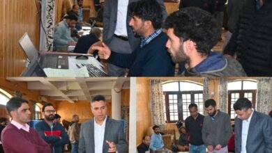 DC Anantnag inspects Revenue Record Digitisation Section