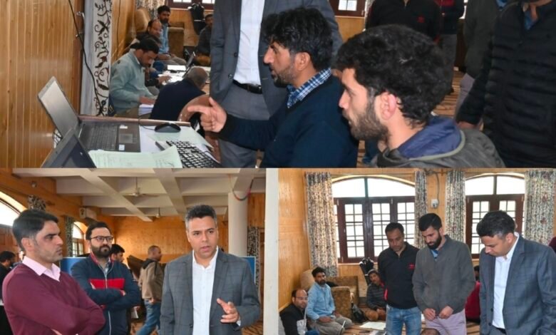 DC Anantnag inspects Revenue Record Digitisation Section