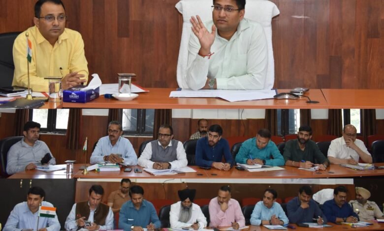 DC Reasi reviews preparedness for Rainy Season