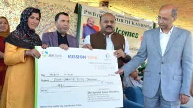 DY CM laying foundation stone for Kunzar–Hardshoora road, addresses public gathering at Kunzar-15-1