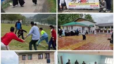 DYSS Ganderbal conducts Zone-Wise Sports Activities under Nasha Mukt Abhiyan