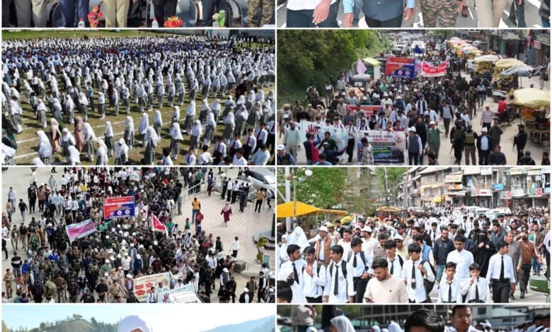 District Administration Kupwara Organizes Pad Yatras across District