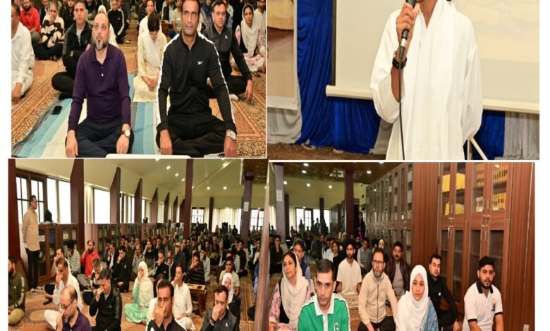 J&K Judicial Academy organises special session on “Yoga for Mental Fitness”