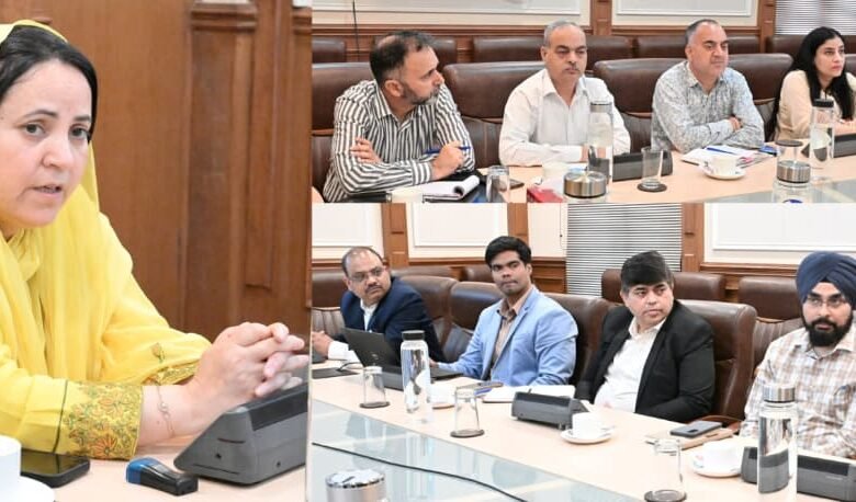 Sakeena Itoo reviews proposed AI initiatives of IIT Jammu for reforms in School Education, Health sectors