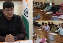 DC Ganderbal reviewing HADP and JKCIP agriculture schemes progress during official meeting in Ganderbal district