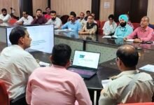 DC Samba Ayushi Sudan reviewing development plans meeting at District Administrative Complex