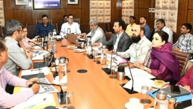 J&K Irrigation Projects को लेकर आयोजित समीक्षा बैठक