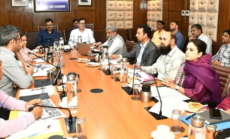 J&K Irrigation Projects को लेकर आयोजित समीक्षा बैठक
