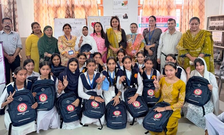Mission Shakti Jammu felicitates meritorious Girl students at PM Shri GHSS Khanna Chhargal