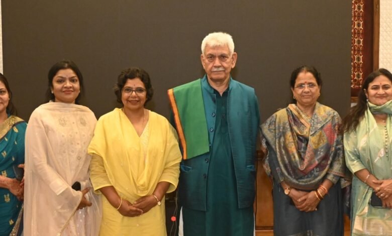 Women Commission Meeting J&K with NCW Chairperson Vijaya K Rahatkar and LG Manoj Sinha in Jammu Kashmir