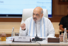 Union Home Minister Amit Shah addressing a border security review meeting and discussing demographic changes in border districts