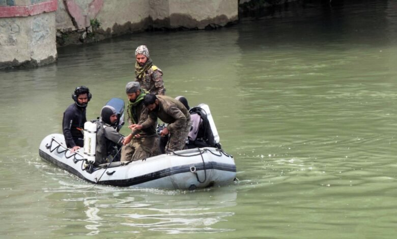 Bandipora Drowning Incident rescue operation near Jhelum river in Hajin area of Kashmir