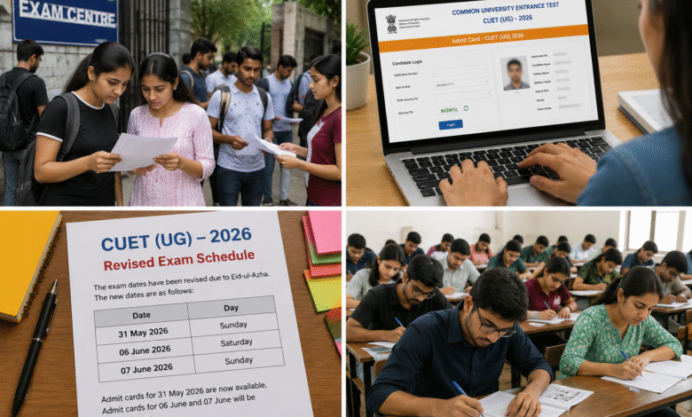CUET UG 2026 Update के दौरान exam hall में मौजूद candidates