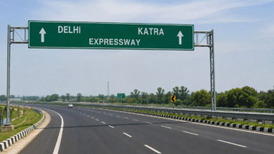 Delhi Katra Expressway project connecting Delhi and Katra to improve road connectivity between NCR and Jammu and Kashmir.