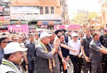 LG Manoj Sinha participating in Drug Free Kashmir anti-drug awareness campaign with students and officials in Baramulla Jammu and Kashmir