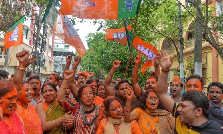 Election 2026 results BJP victory Bengal Assam Tamil Nadu update