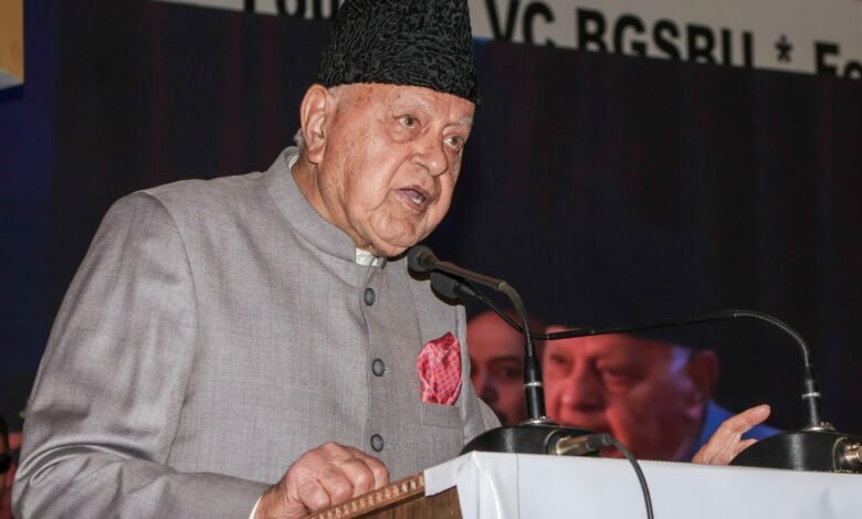 Farooq Abdullah Firing Case related police investigation and security presence in Jammu