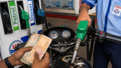 Petrol and diesel price increase at Indian fuel station as customer pays more for fuel during refueling process