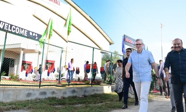 Omar Abdullah launching Ganderbal Development Projects in Jammu Kashmir