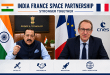 Dr Jitendra Singh and France Minister during India France Space Partnership virtual meeting on Space Technology and Innovatio