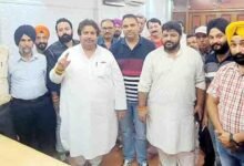 Raman Bhalla addressing Jammu Congress Meeting at JKPCC office