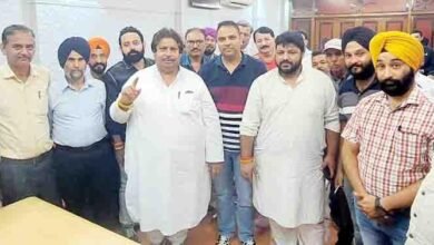 Raman Bhalla addressing Jammu Congress Meeting at JKPCC office