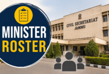 Jammu Minister Roster 2026 issued by Jammu and Kashmir Government to improve administrative transparency and public grievance redressal.