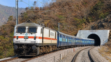 Indian Railways train operating on Jammu route after restoration of normal rail traffic.