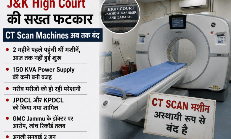 J&K CT Scan Delay मामले के बीच government hospital में बंद पड़ी CT Scan machine और इंतजार करते मरीज