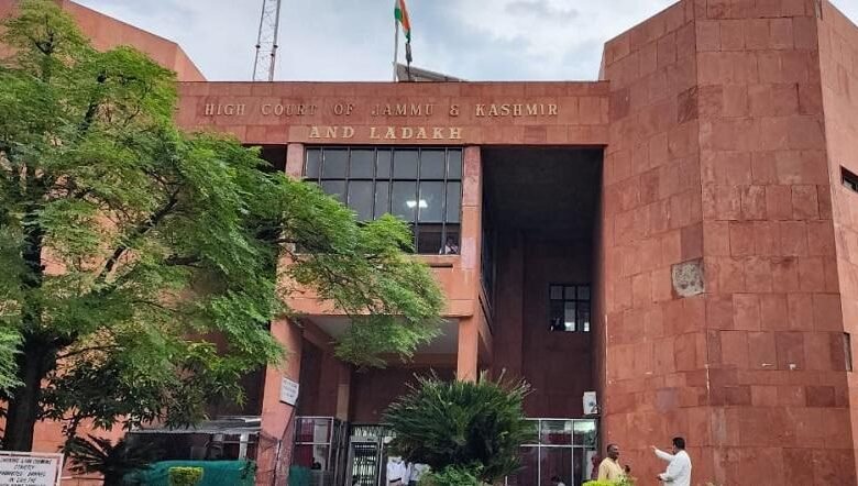 High Court of Jammu and Kashmir and Ladakh building during official administrative announcement