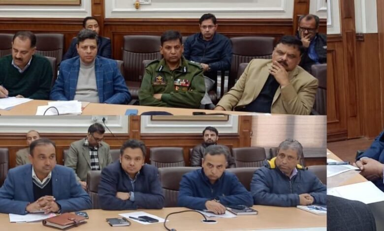 J&K IAS Officers Transfer related official administration meeting image