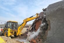 Illegal encroachment on government land in Jammu Kashmir with authorities taking action against land mafia in Rajouri district