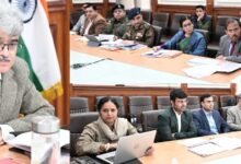 Chief Secretary Atal Dulloo reviewing J&K road safety measures during Transport Department meeting after Udhampur accident