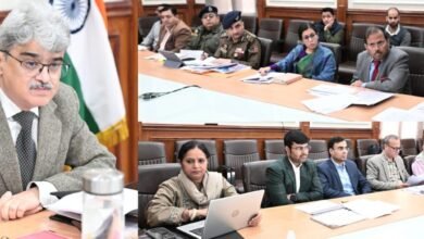 Chief Secretary Atal Dulloo reviewing J&K road safety measures during Transport Department meeting after Udhampur accident