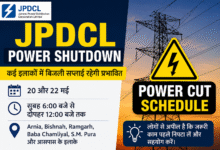 JPDCL Power Shutdown update for Jammu, Rajouri, Udhampur and Banihal areas with scheduled electricity cut in May 2026