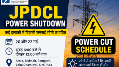 JPDCL Power Shutdown update for Jammu, Rajouri, Udhampur and Banihal areas with scheduled electricity cut in May 2026