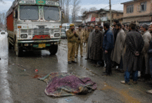 Kulgam Road Accident after truck hit elderly woman in Khudwani area