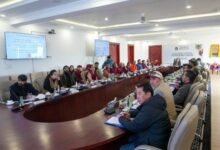 Ladakh administration officials discussing new district governance and development plans for remote areas in Ladakh