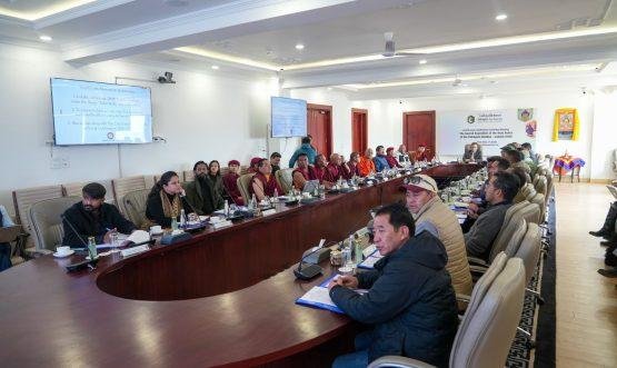 Ladakh administration officials discussing new district governance and development plans for remote areas in Ladakh