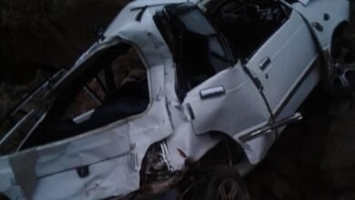 Rescue operation after Alto car fell into deep gorge on Mughal Road in Jammu and Kashmir