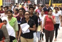 Students outside exam centre after NEET UG 2026 exam cancellation due to paper leak allegations in India