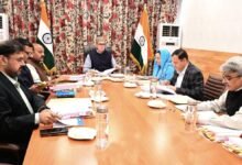 Chief Minister Omar Abdullah chairing Budget 2026 review meeting at Civil Secretariat Jammu Kashmir